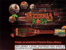 Tablet Screenshot of pizzeriarosa.cz